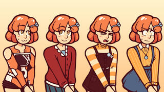 Melanie character portraits, "Spare Parts"