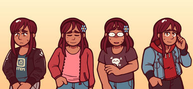 Lucy character portraits, "Spare Parts"