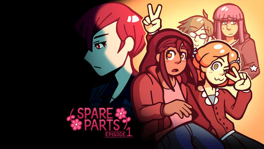 Title screen illustration for Spare Parts: Episode 1