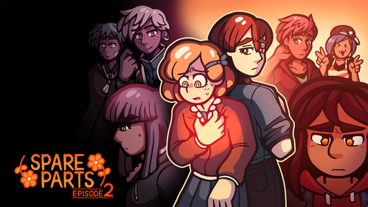 Title screen illustration for Spare Parts: Episode 2